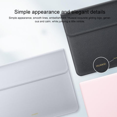 13 Inch Leather Laptop Protective Bag for Matebook x - White