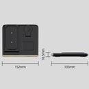 Foldable 15W Magnetic Wireless Charger With Ambient Light - White