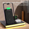 Foldable 15W Magnetic Wireless Charger With Ambient Light - White
