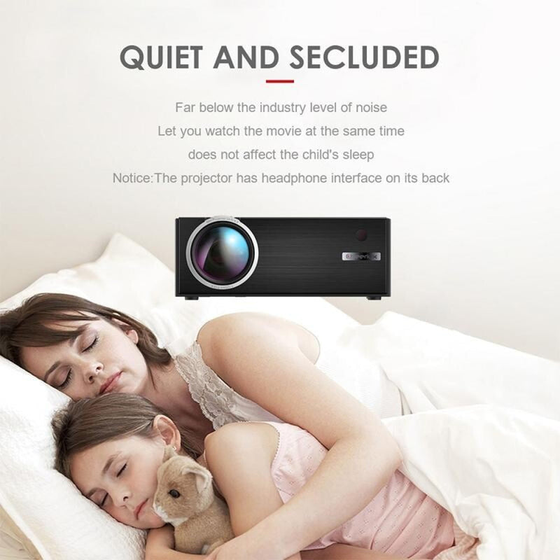 Smart Wifi Projector - 1800 Lumens 720P / 1080P Hd Hdmi / Usb / Vga / Av - White