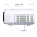 Portable Mini Led Projector With Remote - 1200 Lumens - White