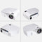 Portable Mini Led Projector With Remote - 1200 Lumens - White