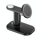 3 In 1 Magnetic Wireless Charger Stand 15W - White