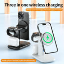 3 In 1 Magnetic Wireless Charger Stand 15W - White
