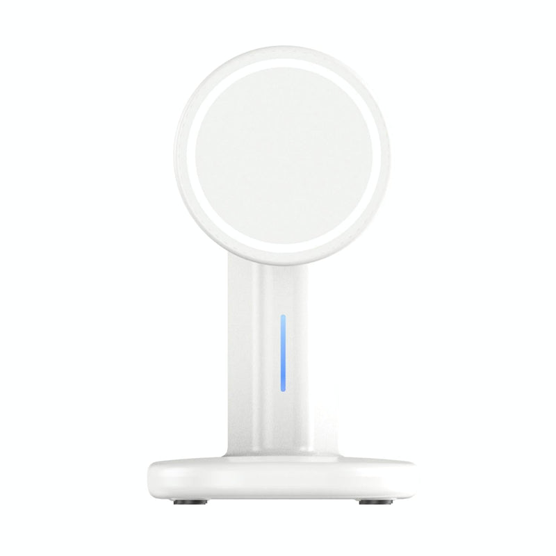 3 In 1 Magnetic Wireless Charger Stand 15W - White