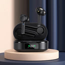 Wireless Bluetooth 5.0 Earphone with Digital Display and Noise Reduction - White