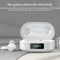 Wireless Bluetooth 5.0 Earphone with Digital Display and Noise Reduction - White