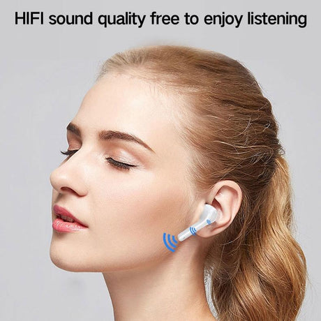 Wireless 3d Stereo Earphones with Bluetooth 5.0 - White