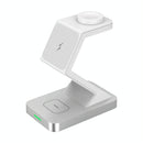 15W 3 In 1 Magnetic Wireless Charger For Iphone Watch Airpods - White