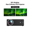 1800 Lumens Hd Wifi Smart Projector - Hdmi / Usb / Vga / Av - White