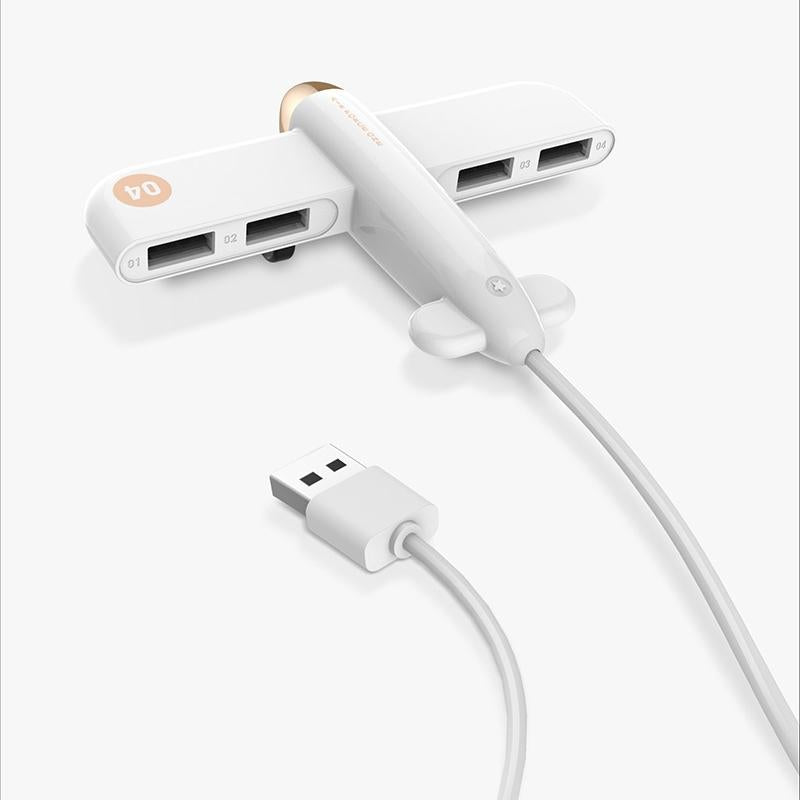 4-Port Usb Air Force One Hub - White