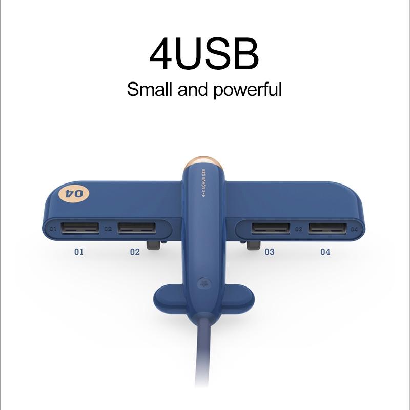 4-Port Usb Air Force One Hub - White