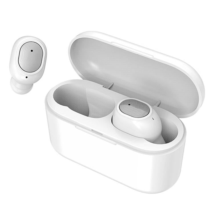 Wireless Bluetooth 5.0 Earphones - Binaural Stereo Automatic Pairing - White