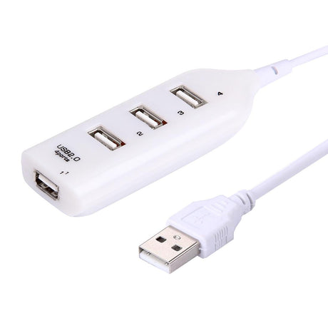 4-Port Usb 2.0 Hub 30Cm Cable Length - White