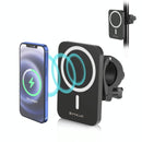 15W Magnetic Wireless Charger With Vlogging Phone Clamp - White