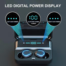 Intelligent Noise Cancelling Bluetooth Earphones with Touch Control and Charging Box - White