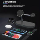 15W 5 In 1 Magnetic Wireless Charger For Iphone 12 & Apple Watch & Airpods - White