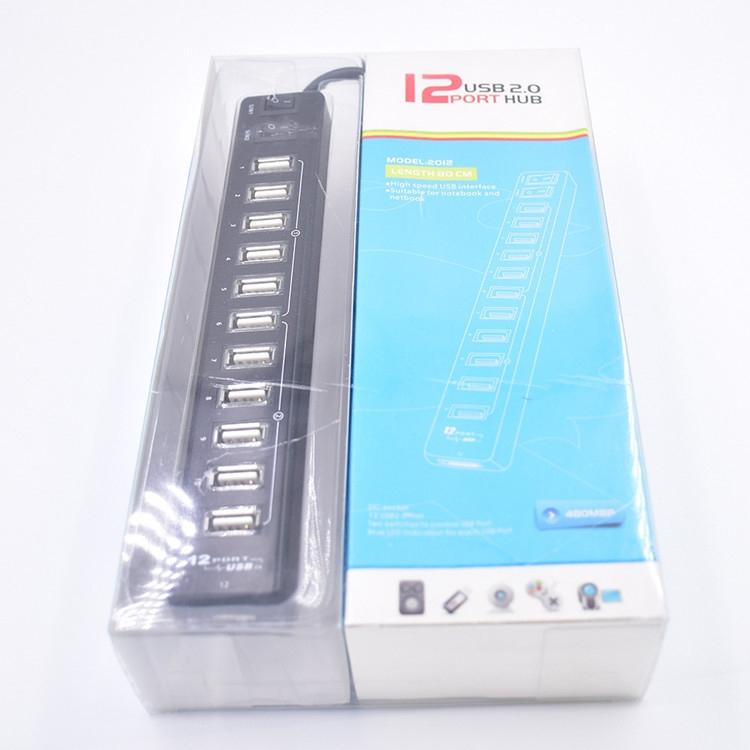 12-Port Usb 2.0 Hub For Laptops And Netbooks - White
