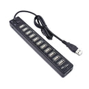 12-Port Usb 2.0 Hub For Laptops And Netbooks - White