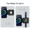 Foldable Dual Wireless Charger For Phones Iwatch Airpods - White