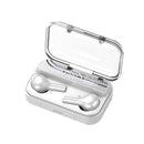 Touch Bluetooth Earphones with Noise Cancellation and Charging Box - White