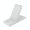 3 In 1 Foldable Wireless Charger For Iphone Iwatch Airpods - White
