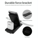 3 In 1 Foldable Wireless Charger For Iphone Iwatch Airpods - White