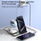 15W 5 In 1 Foldable Magnetic Wireless Charger With Night Light - White