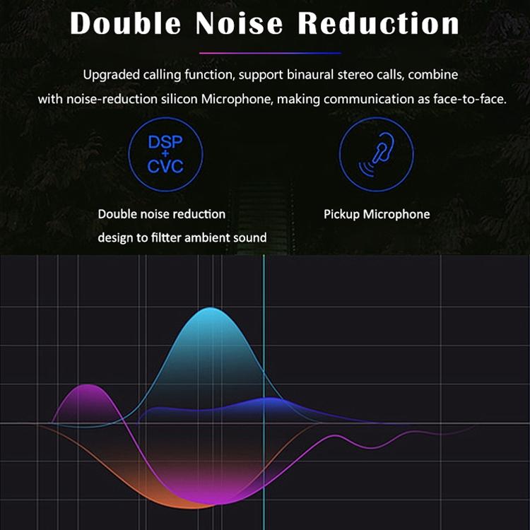 Wireless Tws Sport Stereo Bluetooth Headset with Charging Box - Bluetooth 5.0