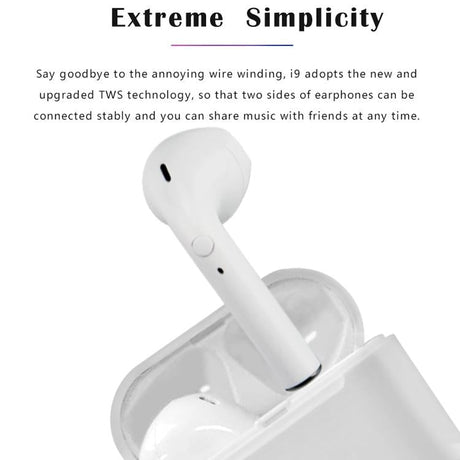 Wireless Tws Sport Stereo Bluetooth Headset with Charging Box - Bluetooth 5.0