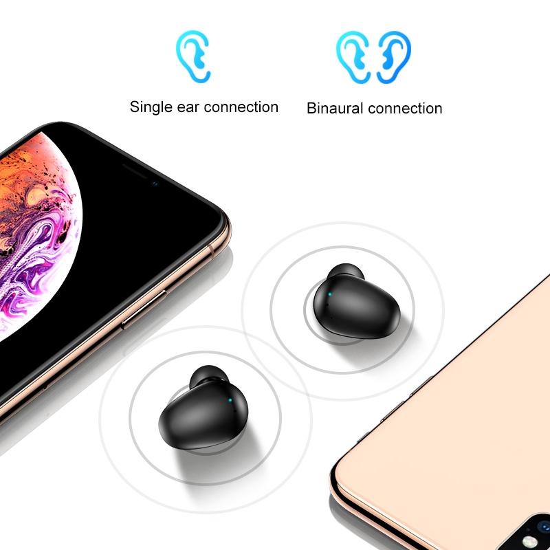 Wireless Stereo Bluetooth Headset with Charging Case and Digital Display - X7 Tws V5.0 - White