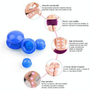 4-Piece Silicone Cupping Therapy Set For Body Massage - White