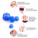 4-Piece Silicone Cupping Therapy Set For Body Massage - White