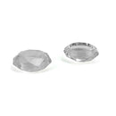 2 Pcs Diamond Texture Games Grip Caps for Ps5 - Clear White