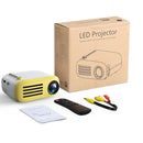 Portable Mini Led Projector For Home Theater - Av / Sd / Hdmi - Yellow White