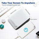 Portable Mini Led Projector For Home Theater - Av / Sd / Hdmi - Yellow White