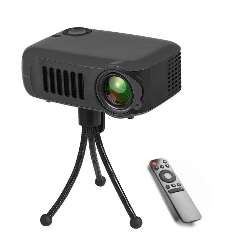 Portable 800 Lumen Home Theater Projector - 1080P Support - Yellow