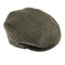 DENTS Abraham Moon Tweed Flat Cap Wool Ivy Hat Driving Cabbie Quilted 1-3038 - Olive - X-Large