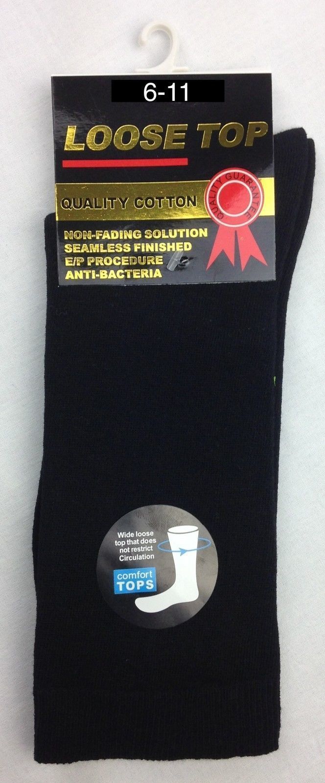 10x Pairs COTTON Rich LOOSE TOP SOCKS Medical Circulation Diabetic Comfort BULK -  -