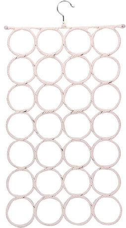 1x 28 Hole Scarf Hanger Holder Storage Tie Belt Scarf Organiser Space Saver