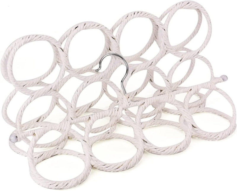 2x 24 Hole Scarf Hanger Holder Storage Tie Belt Scarf Organiser Space Saver