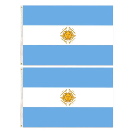 2x Argentina Country Flags Heavy Duty Argentine Argentinian - 150cm x 90cm
