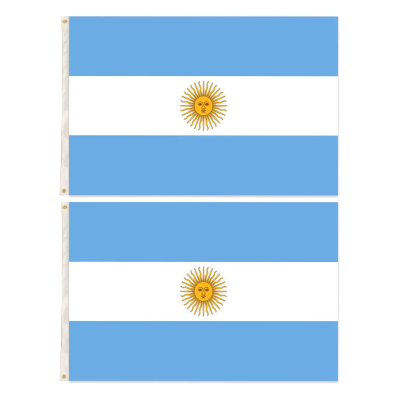 2x Argentina Country Flags Heavy Duty Argentine Argentinian - 150cm x 90cm