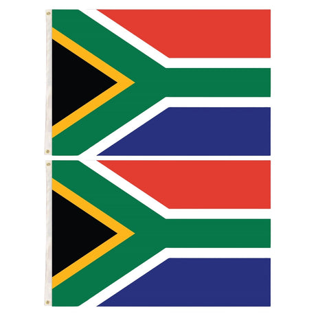 2x South Africa Country Flag Heavy Duty African - 150cm x 90cm
