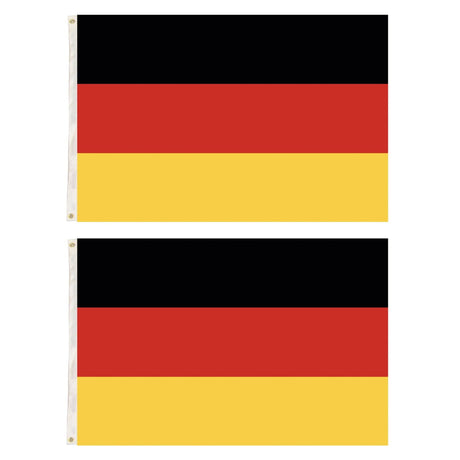2x Germany Country Flags Deutschland Heavy Duty DE German - 150cm x 90cm
