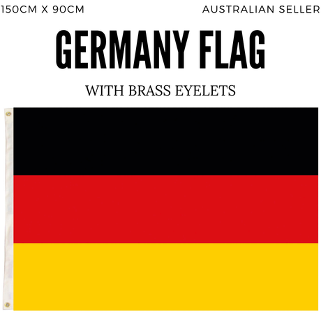 2x Germany Country Flags Deutschland Heavy Duty DE German - 150cm x 90cm