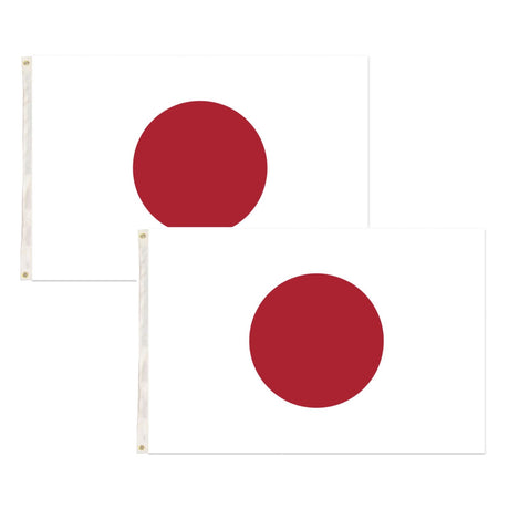 2x Japan Country Flags Japanese Heavy Duty - 150cm x 90cm