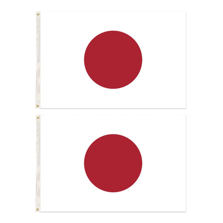 2x Japan Country Flags Japanese Heavy Duty - 150cm x 90cm