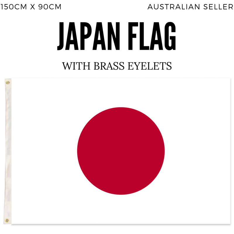 2x Japan Country Flags Japanese Heavy Duty - 150cm x 90cm