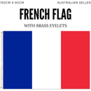 2x France Country Flags French Heavy Duty - 150cm x 90cm